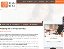 Tablet Screenshot of moderndentalatlanta.com